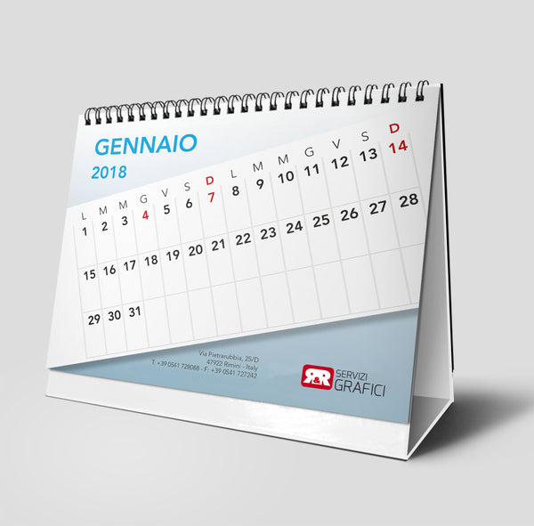 Calendari da tavolo con Logo